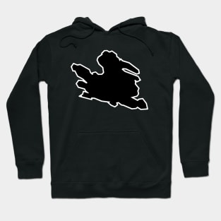 Mayne Island in Ebony Black - Simple Silhouette - Mayne Island Hoodie